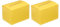 PATIKIL Karton-Vorschlagsbox, 2 Stück 16,5 x 11,4 x 11,4 cm Wahlurne mit abnehmbarer Kopfzeile Losebox für Vorschläge, Sammlung, Trinkgeld, Spenden, Abstimmung, Gelb