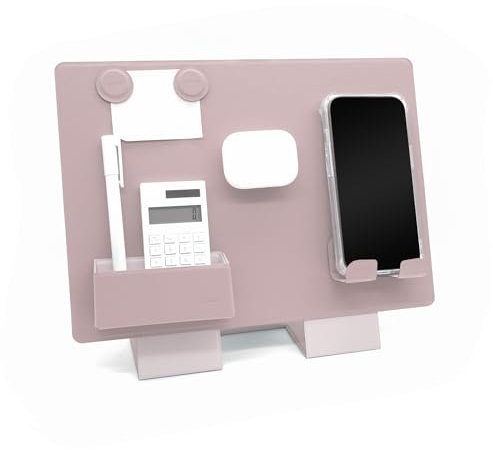 LHiDS Faltbarer Floatboard-Laptop, modularer Desktop-Organizer, tragbarer Büro-Board-Organizer, magnetisches Board-Ständer-Design kann mehrere Winkel wechseln (Rose Pink)