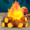 LED Flame Light Fire Effect Light for Indoor Outdoor Simulated Decorative Ambiance Lamps Resin Flame Night Lights Artificial Campfire Centerpiece for Party Bar Christmas Decoration NO BATTERY