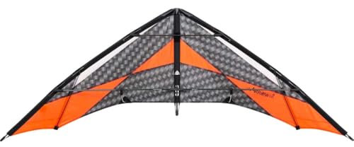 HQ Design - Arrow Lenkdrachen Zweileiner Flugdrachen schnell präzise druckvoll Speed & Power Fortgeschritten ab 14/16/18 Jahren, Dyneemaschnüre Nicht inkl., 2-6 Bft (Arrow S)