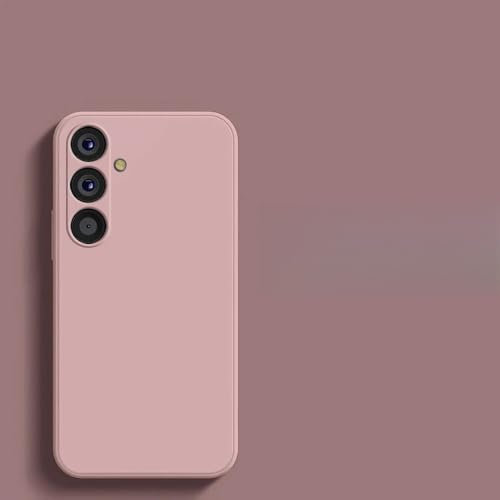 pour Samsung A55 A54 5G Coque Silicone Liquide Coques de Téléphone pour Samsung Galaxy A55 A54 A 55 5G S24 Ultra Plus Couverture Souple,Rose,pour Galaxy S24 Plus
