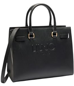Liu Jo Borsa a Mano Halona, Similpelle Nera, 32 x 26,5 x 15,5 cm, con Tracolla Regolabile