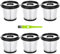 6 Stück Filter Ersatzteile Zubehör für Shark Detect Pro IW3611DE / IW3611EU / IW3612EU / IW1611DE/ IW1611EU/ BU1120EU Akku-Staubsauger,HEPA Ersatzfilter Ersatzteile für IW3511 IW1111 IW3120,IW1120