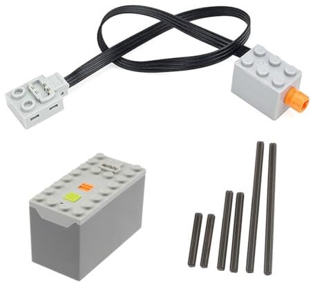 AKOGD Micro Motor Set für Bausteine, DIY Klemmbausteine Mini Motor mit Querwelle Kompatibel mit vielen Modellen