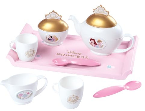 Smoby - Disney Princesses - Dinner Set - Snack Break - Various Accessories - Tray, Teapot, Sugar Bowl, Milk Jug, Cups And Spoons - From 3 Years - Made in France