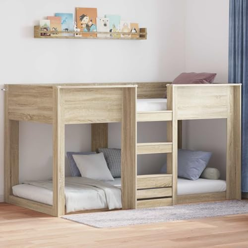 Generisch Etagenbett für Kinder Sonoma-Eiche 90 x 190 cm Holzwerkstoff,Möbel,Betten & Zubehör,Betten & Bettgestelle-3410397