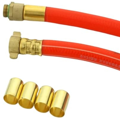 kvkor 30~5PCS Tubo Premendo Macchina Manicotto di Rame 2023 Tubo di Spruzzo Agricoltura Irrigazione Tubo Morbido Cerchio Tubi Ad Alta Pressione Presa A Crimpare(12.5mm,10pcs)