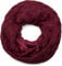 styleBREAKER warmer Feinstrick Loop Schal mit Flecht Muster und sehr weichem Fleece Innenfutter, Schlauchschal, Unisex 01018150, Farbe:Bordeaux-Violett