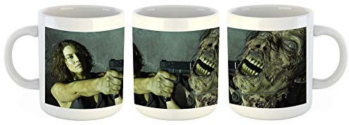 Unified Distribution The Walking Dead - Maggie - Lauren Cohan - Tasse mit Motiv Bedruckt, 300ml C-Henkel. Tolles Geschenk für Büro, Küche, Geburtstag, Lieblingstasse zum Frühstück