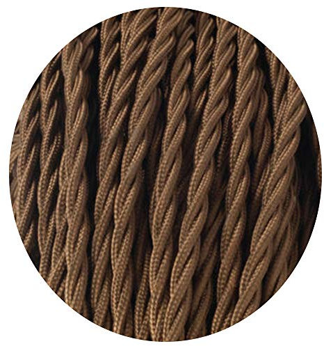 10 Meter Vintage 3 Core Twisted Electric Cable Fabric Covered Wire Italian Braided 0.75 mm Electrical Cable Flexible Wire for Lighting Other Appliances