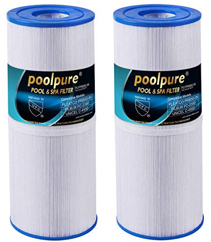 POOLPURE 2 stück Spa Filter Hot Tub Filter Ersatz für Pleatco PRB50-IN, PRB501N, Unicel C-4950, Filbur FC-2390, 50 m² Spa-Filterpatrone 5 x 13 (rechnung vorhanden)