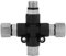 Anschluss für Luftverteiler 1/8 '' 3 Wege Airbrush Luftschlauchverteileradapter Splitter Spray Anschluss für Airbrush