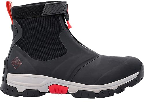 Muck Boots Apex Mid Zip, Gummistiefel, Grey/Red,