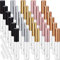 Blulu 30 Piece Lip Gloss Tube 10 ml Empty Refillable Lip Balm Bottle Clear Plastic Gloss Container Reusable Lipstick Bottle with Rubber Insert for Lipstick (5 Colors)