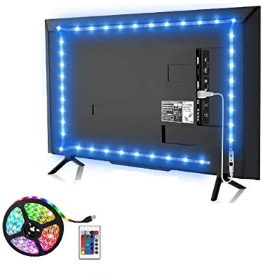 zhongshan Striscia led RGB per retroilluminazione TV monitor completa di telecomando alimentata ad usb da 2 metri decorativa adatta a HDTV DC 5V TAGLIABILE