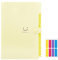 KONVINIT Document Organizer, Dokumentenmappe a4 Mappe mit Fächern Fächermappe 5 Tasche Familien Organizer Mappe Schulmaterial Mappen Ordnersystem Schnellhefter a4 Plastik Stabil,gelb