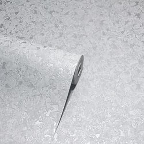 Arthouse Cork Bark Effect Wallpaper Metallic Textured Vinyl Industrial Rustic Embossed 10m Roll [Cork Grey Silver 892801]