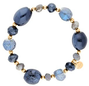Lizas Schmuckarmband blau Armband Perlenarmband verschiedene Modelle (dunkelblau/gold)
