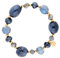 Lizas Schmuckarmband blau Armband Perlenarmband verschiedene Modelle (dunkelblau/gold)
