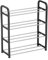 Acan Tradineur - Zapatero de Metal y plástico de 4 Niveles, Soporte para Calzado, estantería Multiusos para Zapatos, recibidor, Pasillo, Dormitorio - 58,5 x 40 x 18,5 cm