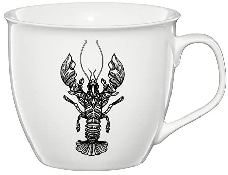 AMBITION Kaffeebecher Zodiac 550 ml Porzellan 11 x 14,5 x 9,5 cm Kaffeetasse Tasse Sternzeichen Krebs