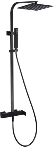 Essebagno Kiara colonne de douche noire avec mitigeur mécanique
