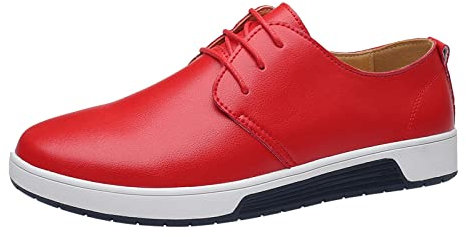 Yowablo Sommer Style Herren atmungsaktive Bequeme Business Lace up Freizeit solide Leder Schuhe Outdoor Schuhe Herren Wasserdicht