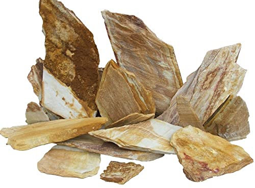 WYSKONT Schiefersteine - Aquarium Deko - Terrarium Deko - Aquarium Steine 2 kg Regenbogen - Aquarium Höhle - Aquarium Dekoration - Naturstein - Aquarium Zubehoer - Aquascaping Gestein Rückwand