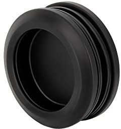 SCHMIDT security tools Tirador para puerta corredera B de acero inoxidable, color negro, 58 mm, redondo