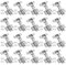 APACALI 20 PCS Kitchen Cupboard Hinges, Kitchen Cabinet Hinges with Screws, Half Overlay Cabinet Hinge, Soft Close Hinge for Kitchen Cupboards, Bathroom, Bedroom, Dining Room, Silver