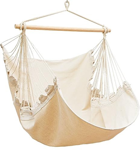 AMANKA Silla Colgante de Jardin Exterior XL - 155x125 Hamaca Silla Columpio Asiento Colgante Exterior Silla Colgante Interior Silla Colgante Techo Sillon Colgante Silla Colgante Jardín Silla Balancin