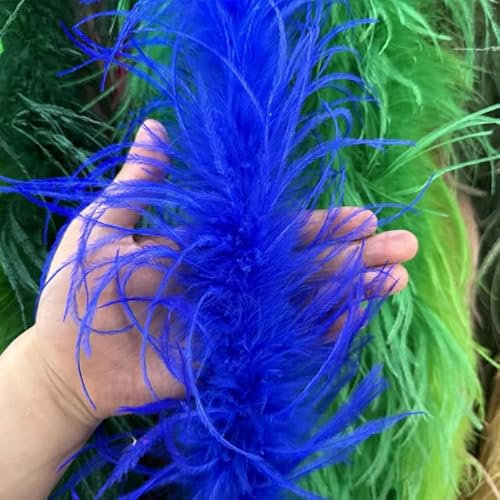 2 Yard Bunte Straußenfedern-Boa zum Basteln, Hochzeit, Heimdekoration, Party, Röcke, Kleidung, Nähen, Federn, Schal