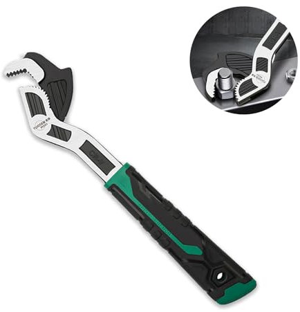 Groword Clé à molette réglable de 15,2 cm – Réglage automatique de la taille, 7–15 mm, ressort réglable multi-tailles, clé rapide pour réparation de voiture, vélo, plomberie