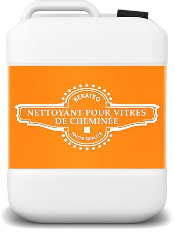 BEKATEQ BK-135 Nettoyant pour vitres de cheminée 5l Nettoyant pour vitre insert de poêle & cheminée - Dissout la suie, la graisse, les cendres et la résine de fumée des vitres du four sans les rayer