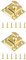 Gold Turn Catches Harmac House® 2 Pack Twist Door Locks Cupboard Cabinet Wardrobe Thumb Turn Catch Latches (Gold)