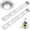 BuxiuGK Set of 2 Pastry and Baking Attachments - 304 Stainless Steel Biscuit Attachment With 9 Patterns for Meat Mincer