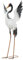 Geschenkestadl XXL Storch 82cm Metall Vogelfigur Teichfigur Haus Garten Dekoration, 882301