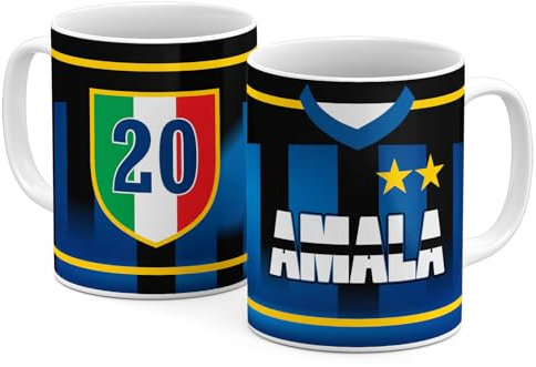 StudioPixelStore Tazze Colazione – Idee Regali – Mug Squadre del Campionato Italiano – Tazze in Ceramica per la Colazione – Tazza Tifoso Serie A - (Tifosi Interisti)