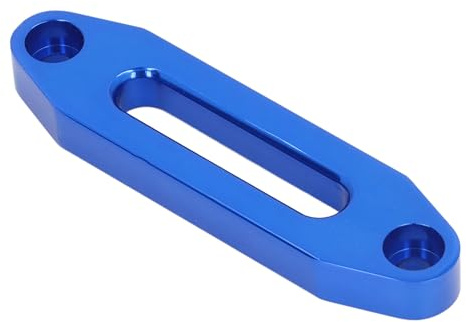 Tissting Guide-Câble Treuil Aluminium 122mm Bleu 4000LB/1814kg Capacité Charge pour Corde Synthétique - Protection Surface Anodisée Installation Facile pour ATV UTV Remorquage
