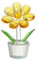 Crystal Ornaments Crystal Sunflower Paperweight 1 PCS Colorful Crystal Flower Ornaments for Table Decoration for Birthday, Easter, Christmas, Wedding, and Mother's Day (yellow)