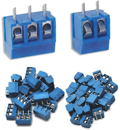 200 morsetti a vite da 5 mm, 2 pin/3 pin, PCB, morsetti a vite saldabili, 300 V, 16 A, per Arduino