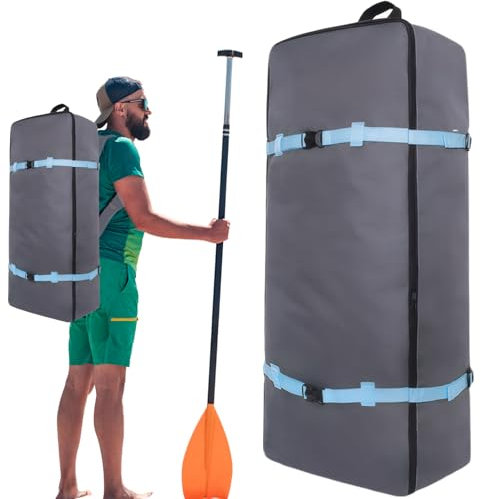 Obelunrp Paddelbrettbeutel, Oxford -Stoffpaddel -Board -Rucksack mit Griff & Schnalle -Gurt, wasserdicht
