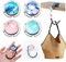 Luckwaii 4 Pièces Anti-Dérapant Support Sac a Main Crochet Pliable, Accroche Sac a Main pour Table Antidérapant Marbre Rond Métal Porte Sac pour Sacs à Main au Bureau, au Restaurant, Cintre