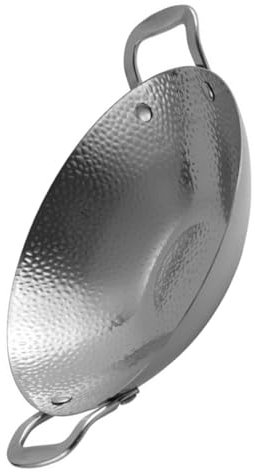 MOLUCKFU Edelstahl-wok Topf Ramen-topf Edelstahltopf Stahltopf Kochwerkzeug Kleine Töpfe Zum Kochen Stahlpfannen Zum Kochen Edelstahlpfanne Kochtopf Doppelgriff