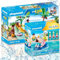PLAYMOBIL 70112 Badegast mit Schwimmreifen 71529 Kinderbecken mit Whirlpool - Sommerlicher Spielspaß