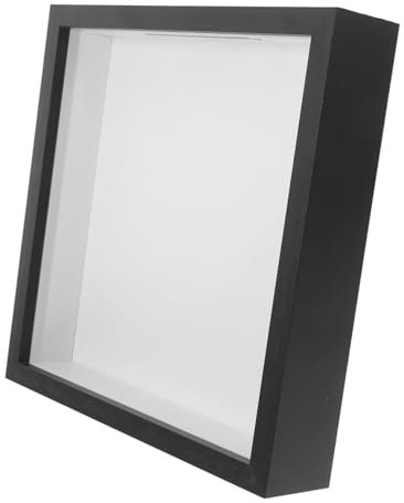 FUNOMOCYA Wooden Box Für Medaillen Stempel Und Erinnerungsstücke Minimalistischer Rahmen Mit Standfuß Für Einfache Platzierung Tisch Oder