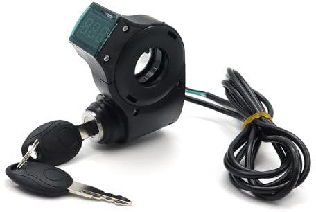Serratura per manubrio elettrica sicura con display digitale ABS, interruttore per manubrio elettrico per scooter facile da usare
