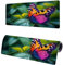 Large Mouse Mat Leaves, XXL Butterfly Gaming Mouse Pad Desk Pad 1200x600x3mm, Keyboard Mat with Non-Slip Rubber Base, Soft Smooth Surface, Stitched Edges Mousepad, Improved Precision and Speed Q-2
