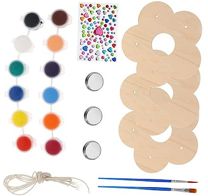 Kisangel 3 Stück Vogelhäuschen Zeichenspielzeug Vogel Fütterer Vogelfütterer Kinderhandwerk Graffiti- Für Vogelhäuschen Färben Bemaltes DIY - Holz