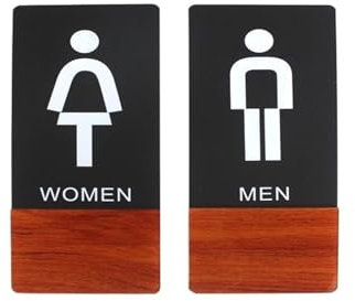 Toilettenschilder, Toilettenschild, Ruheraum, WC, Schild, Acryl, Türanzeige, Wandmontage, Schild für Männer und Frauen
